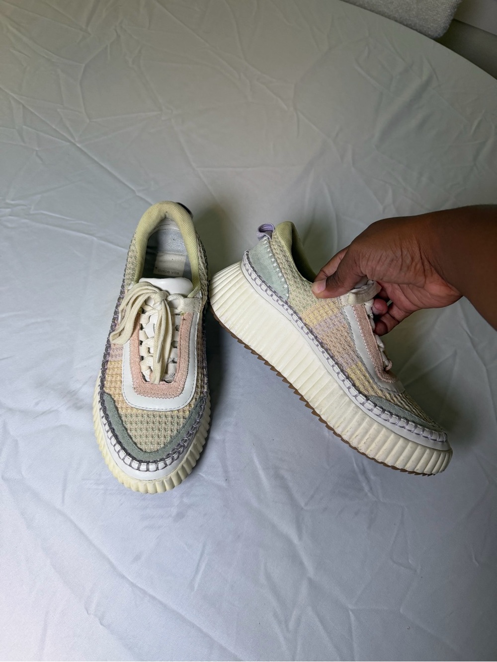 Women’s Pastel Multi-Color Platform Casual Sneakers